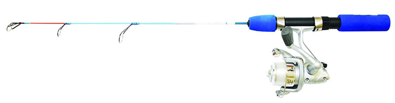 Eagle Claw Patriot Ice Combo including a durable fiberglass ice rod and ice-specific spinning reel, ideal for ice fishing enthusiasts