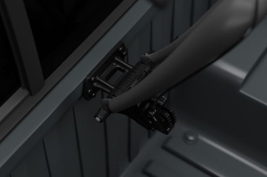 Flat-surface mountable fork block for custom bike transport applications