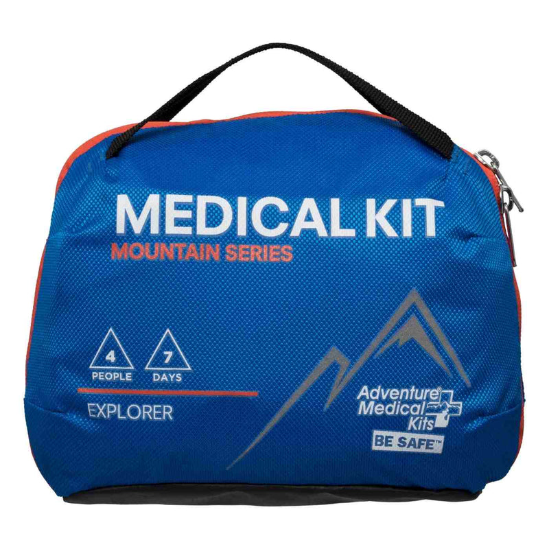 Compact and comprehensive Explorer first aid kit, ideal for families or small groups on week-long backpacking trips