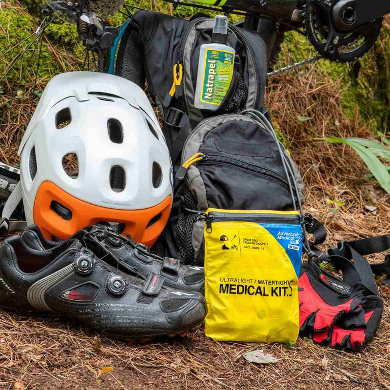 Pre-cut die-cut moleskin from the Ultralight/Watertight .5 kit for blister prevention and protection