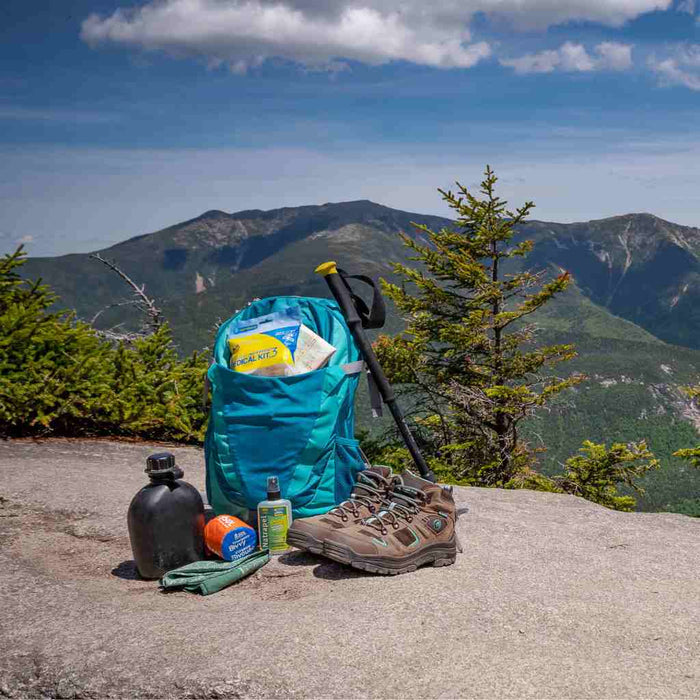 Lightweight first aid kit for hiking, biking, and climbing