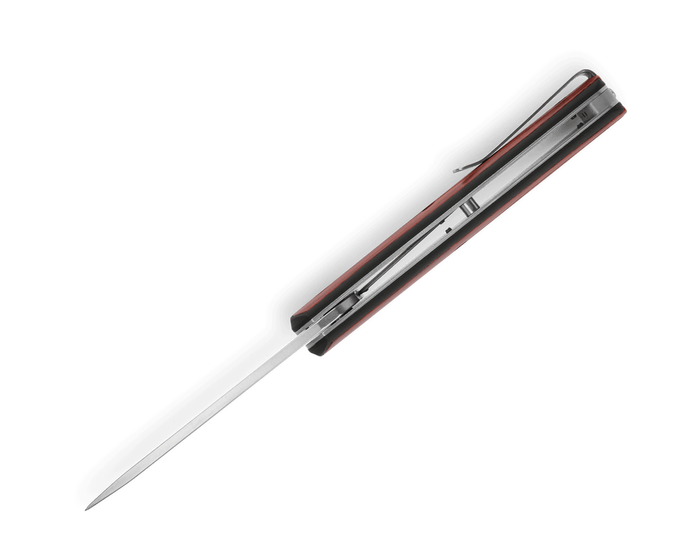 420HC stainless steel drop point blade with full belly for everyday cutting tasks