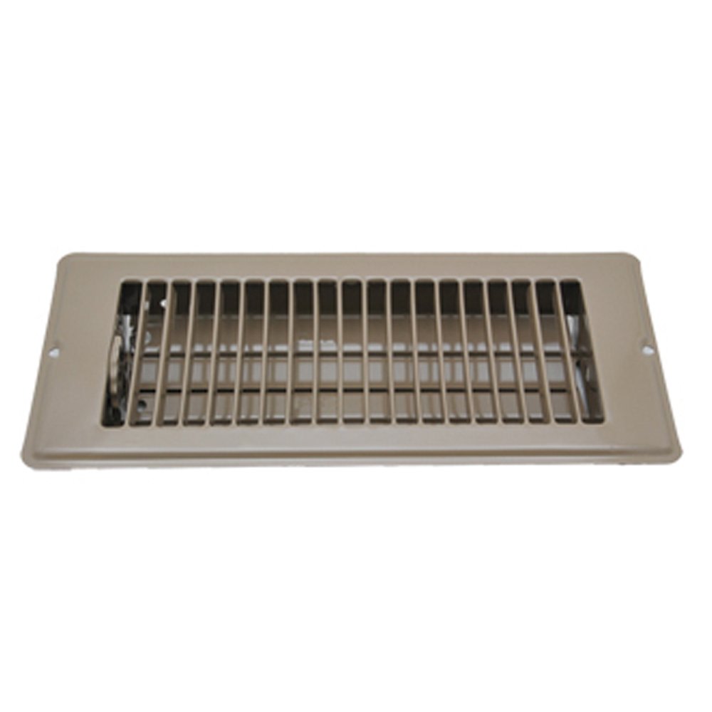 4" x 10" Floor Register - Brown