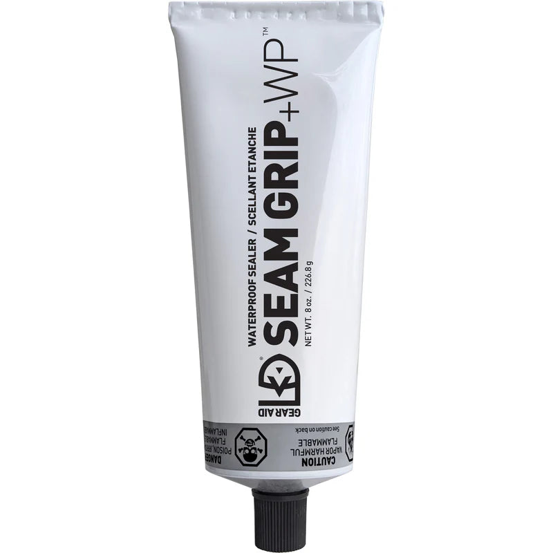 Seam Grip WP camping gear repair adhesive with permanent waterproof protection