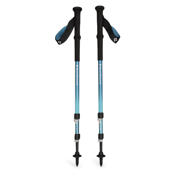 Detailed view of the Trail Back Trekking Pole's patented FlickLock technology, providing quick and easy adjustability on the trail.