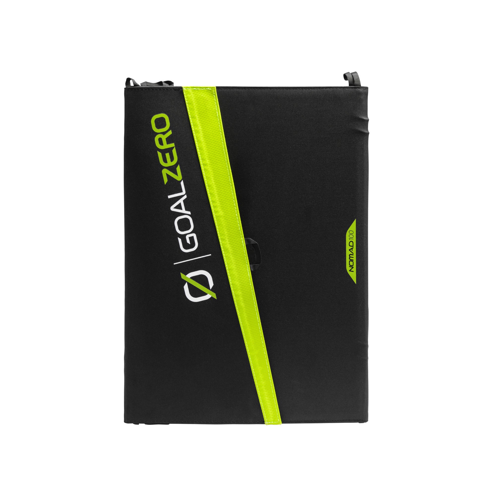 Nomad 100 lightweight 100-watt foldable solar panel with built-in charging cables for portable power stations