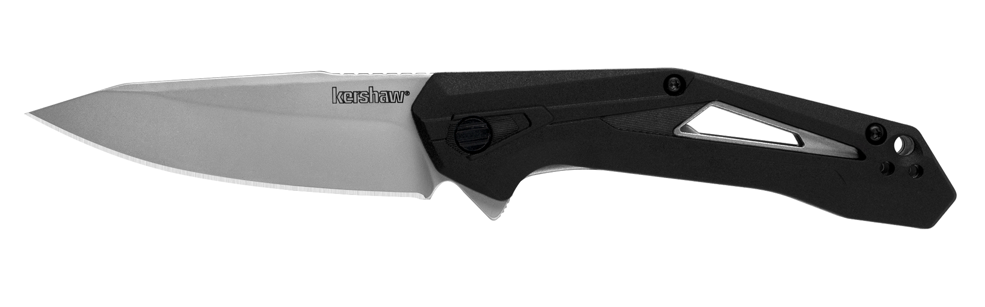 Kershaw Airlock slim Starter Series pocketknife with cutout handle design
