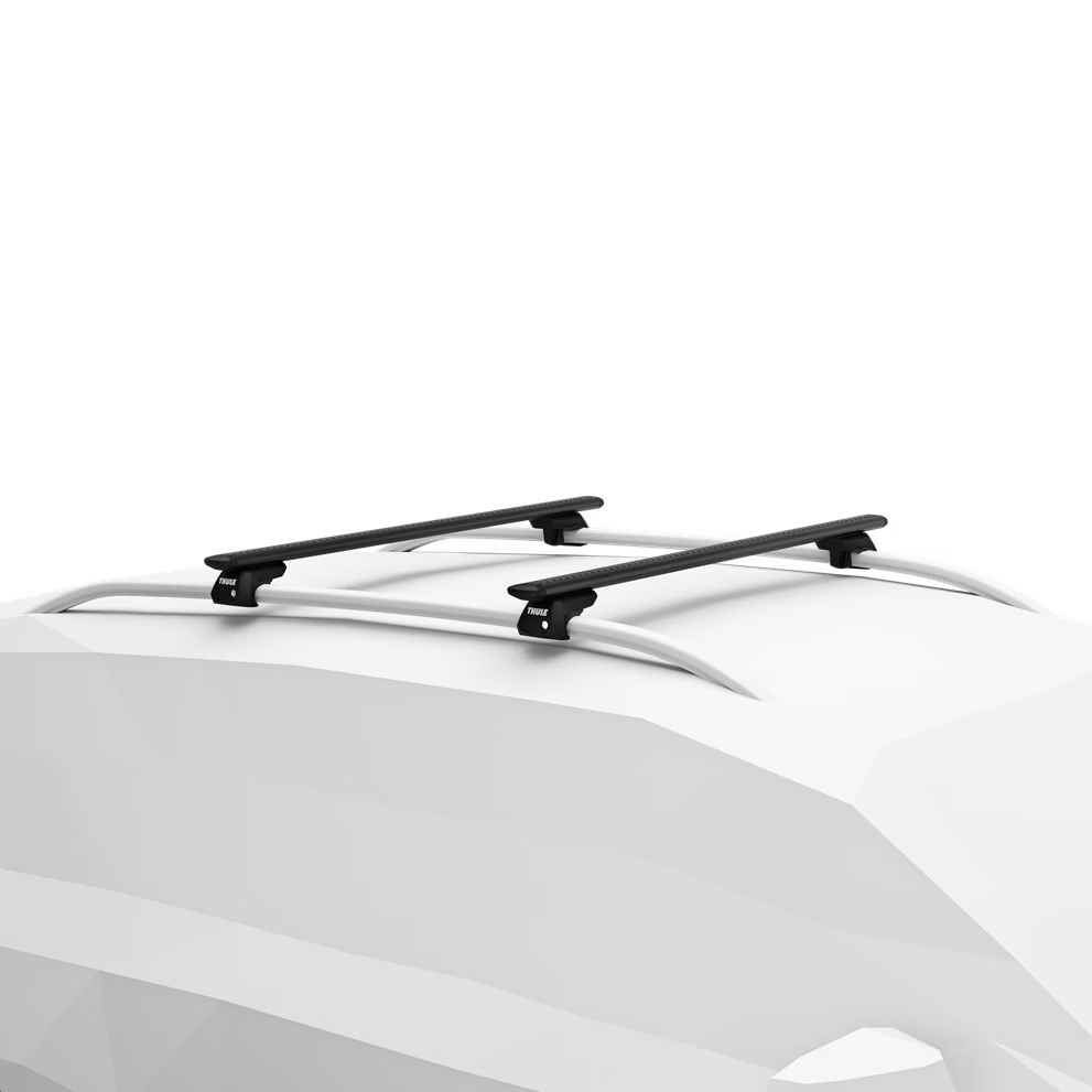 Thule aerodynamic roof rack bars with WindDiffuser and TrailEdge design