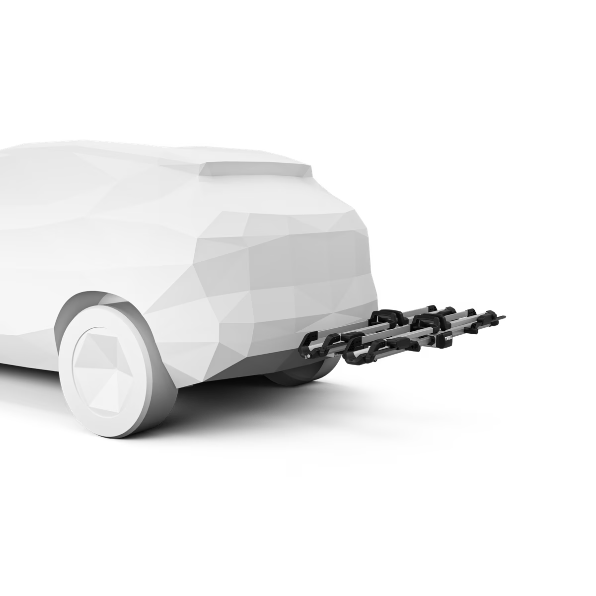 Lightweight aluminum bike rack for easy installation and removal