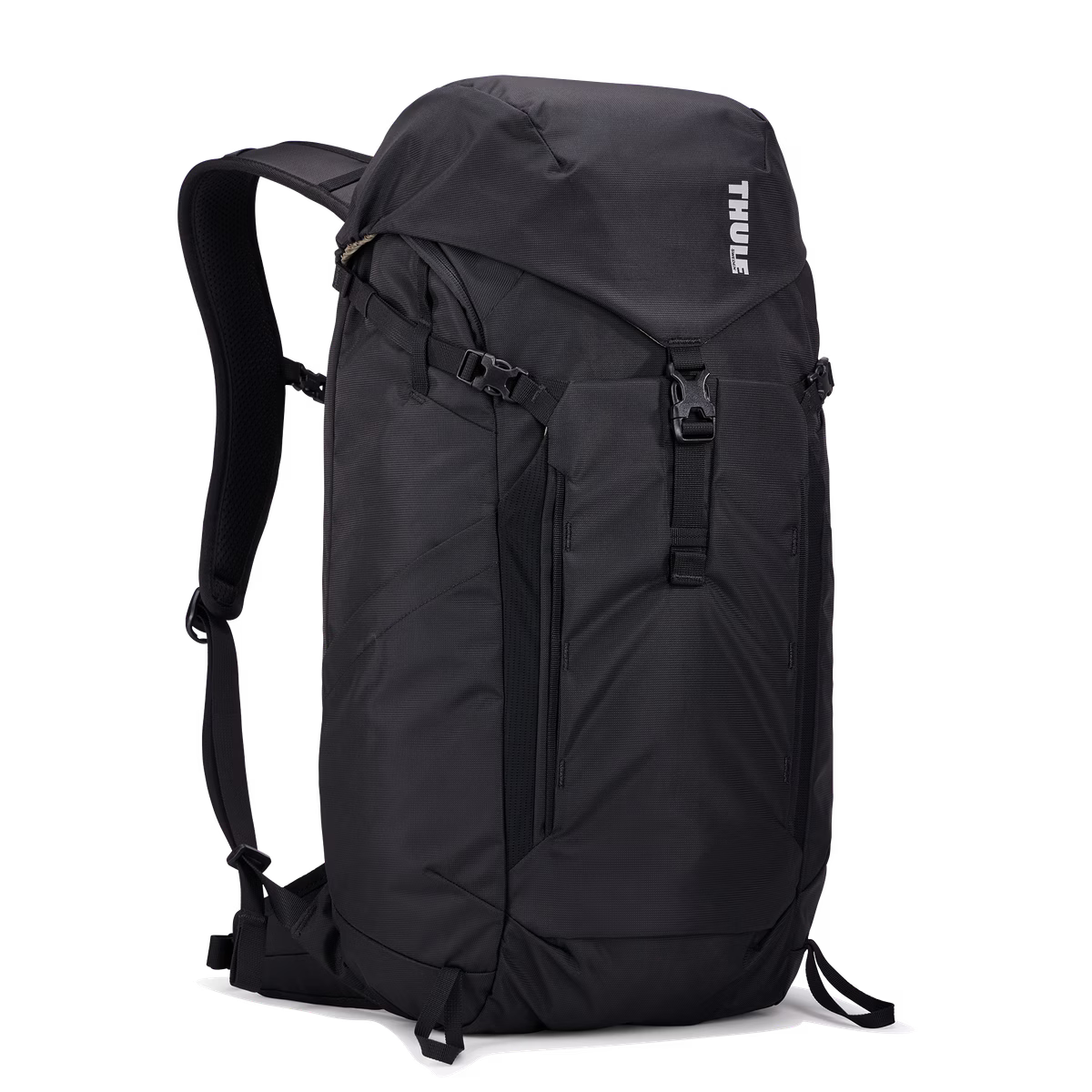 25L daypack with integrated custom-fit rain cover for wet weather protection