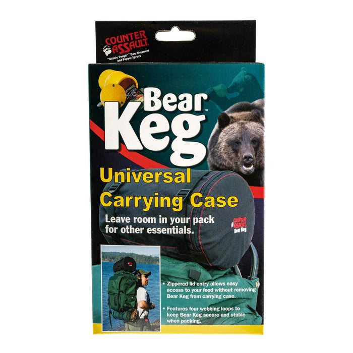 Close-up of Bear Keg Carrying Case material – Durable 600-denier nylon construction for rugged backcountry use.