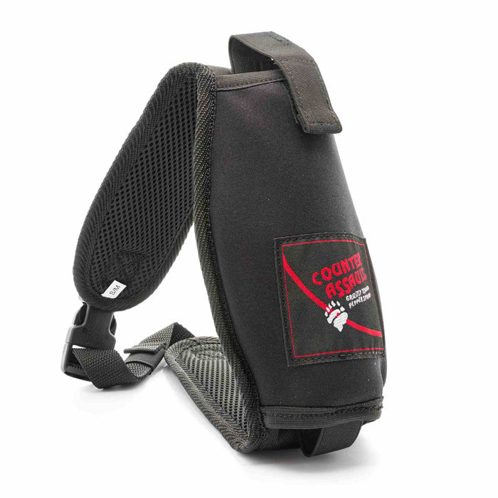 Close-up of the adjustable waist holster – Features an adjustable strap for a secure and comfortable fit.