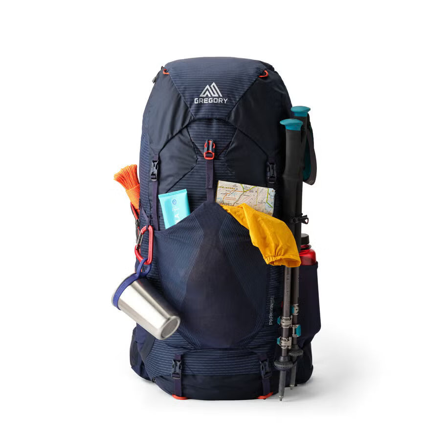 Gregory Paragon 50 backpack rear view with AirCushion backpanel