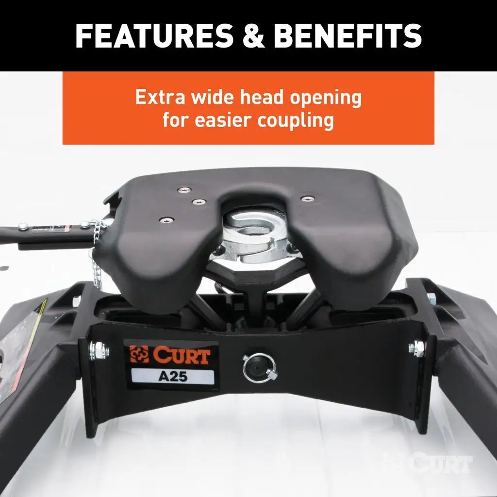 A25 5th Wheel Hitch, Select Silverado, Sierra 2500, 3500 HD, 8' Bed Puck System #16093