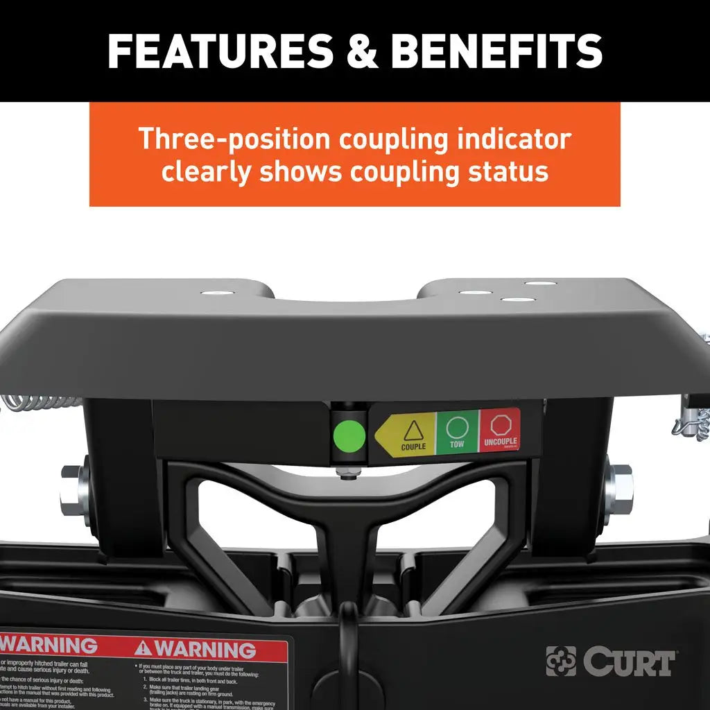 A25 5th Wheel Hitch, Select Silverado, Sierra 2500, 3500 HD, 8' Bed Puck System #16093