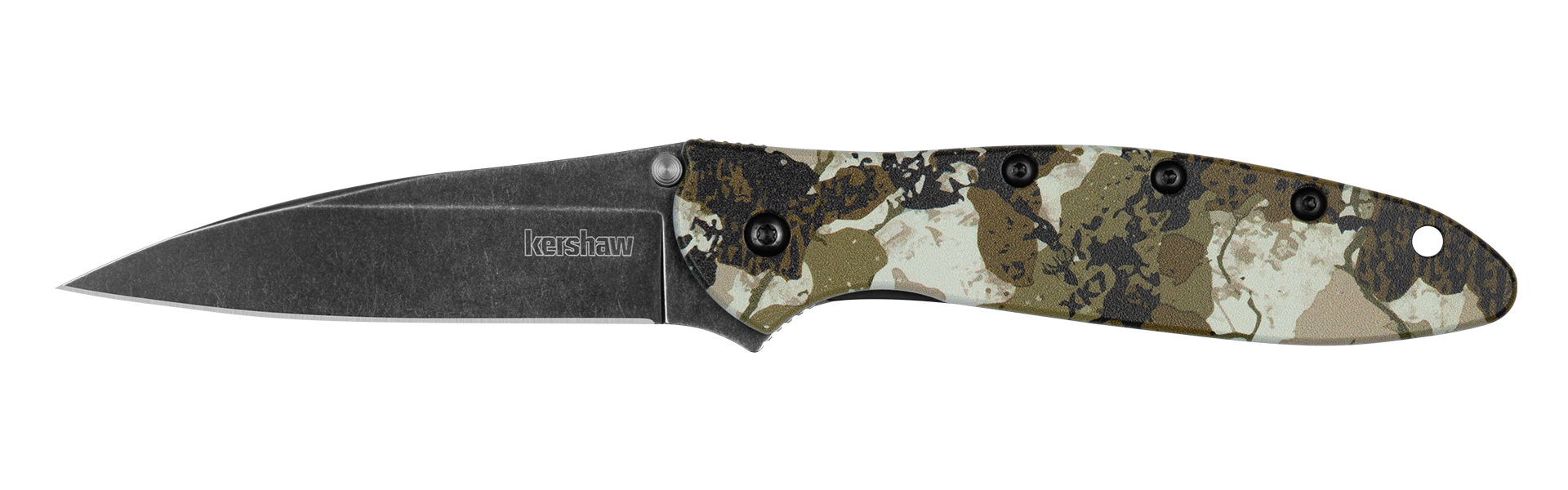 Kershaw Leek XK7 Camo pocketknife with King’s Camo™ XK7 camouflage aluminum handle