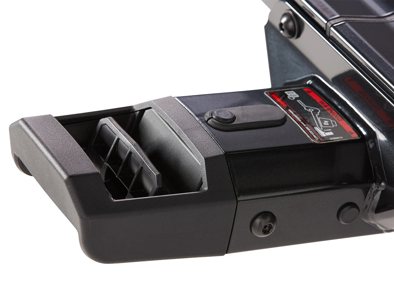 SKS locks securing bikes to the rack and the rack to the vehicle receiver.