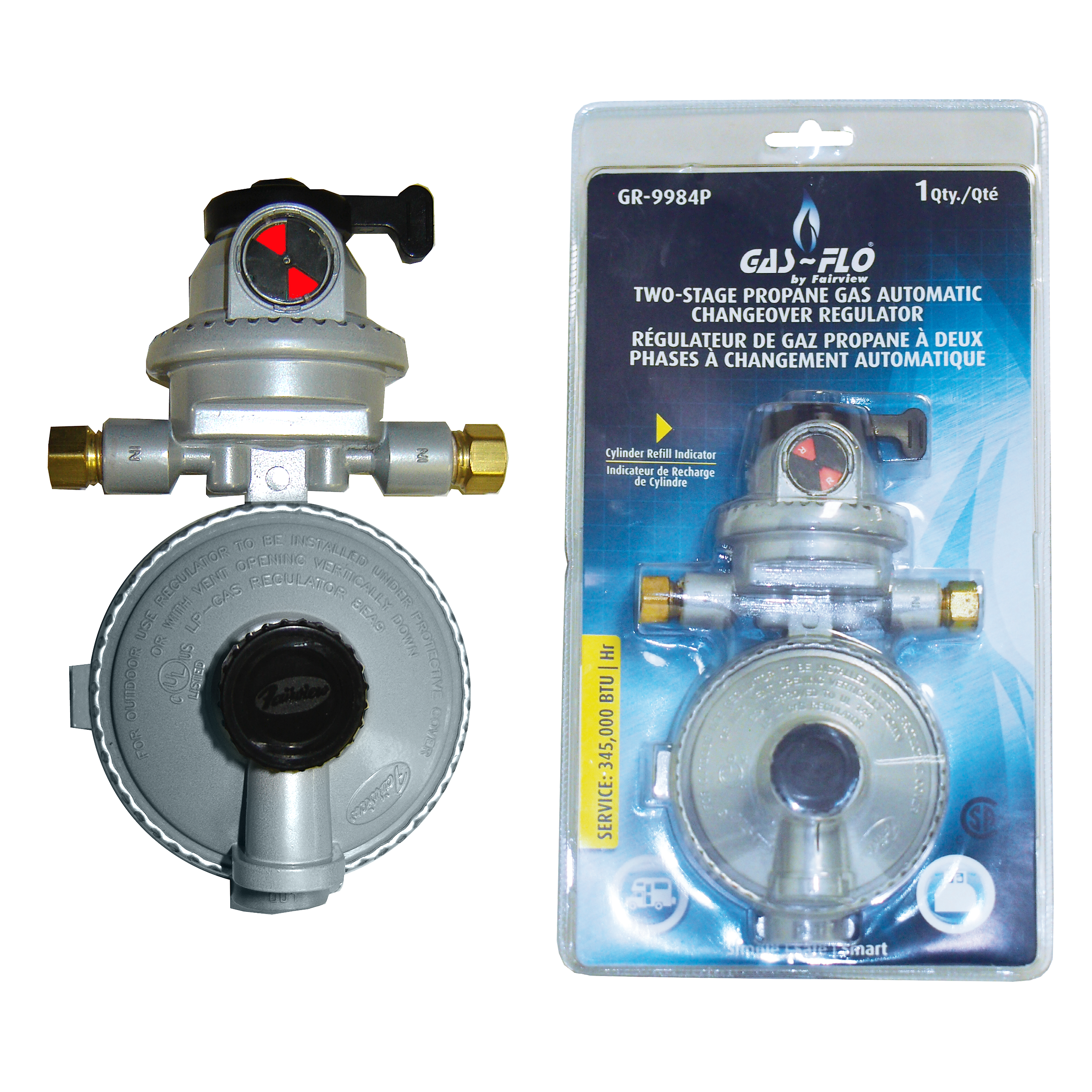 Fairview GR-9984U automatic propane changeover regulator
