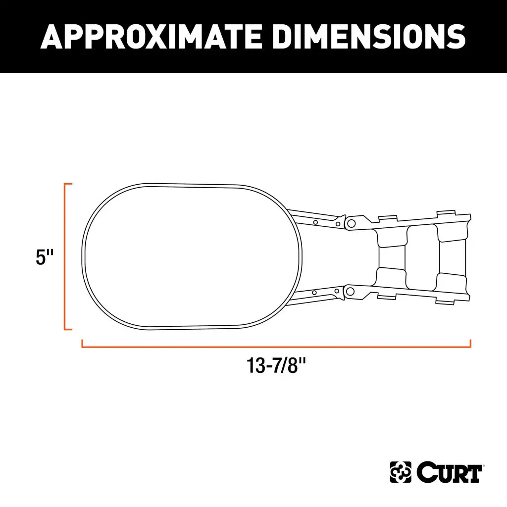 Adjustable side mirror extender for trailer towing