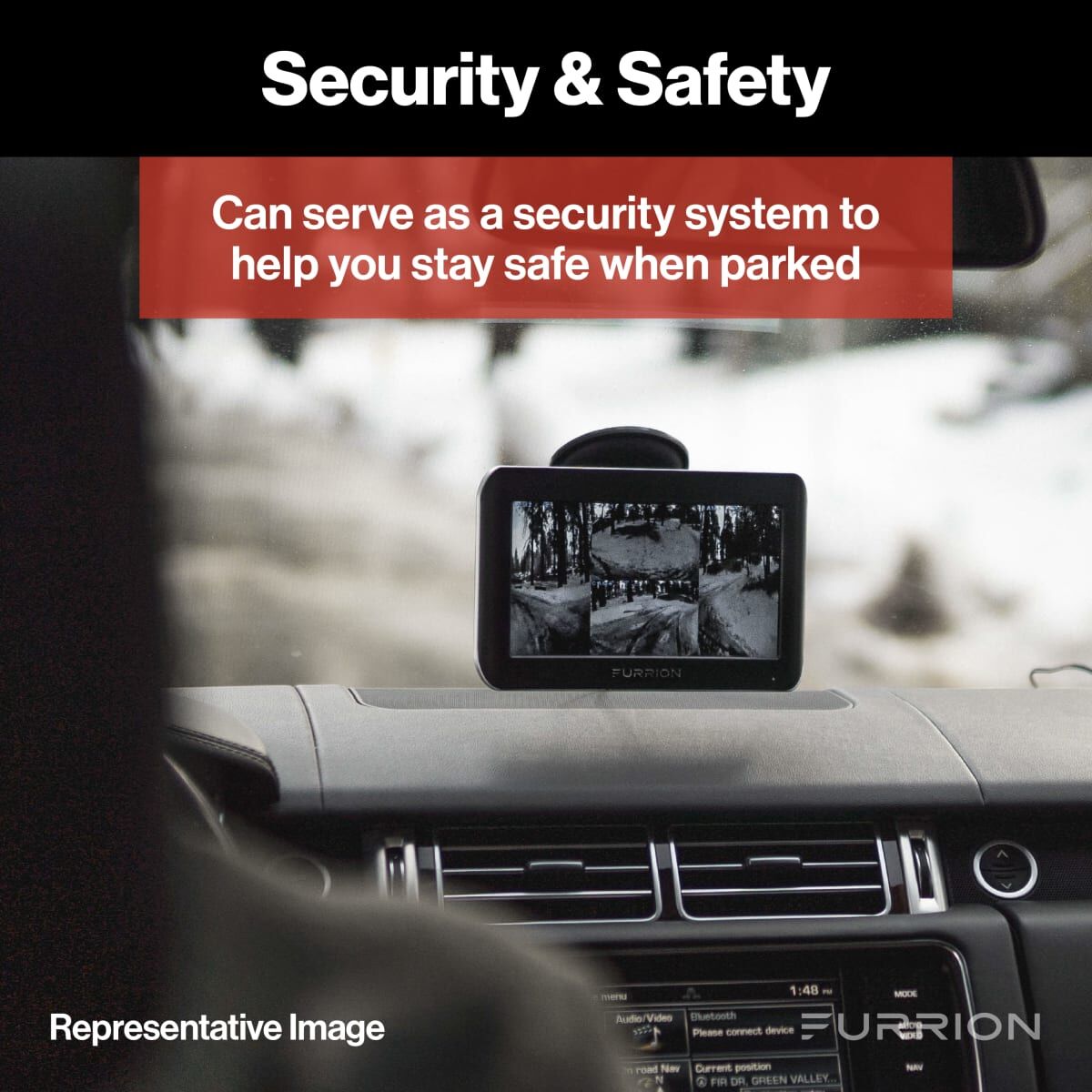 Furrion Vision S® RV Backup Camera System with 5" Monitor - Rear Sharkfin Camera #FOS05TASF