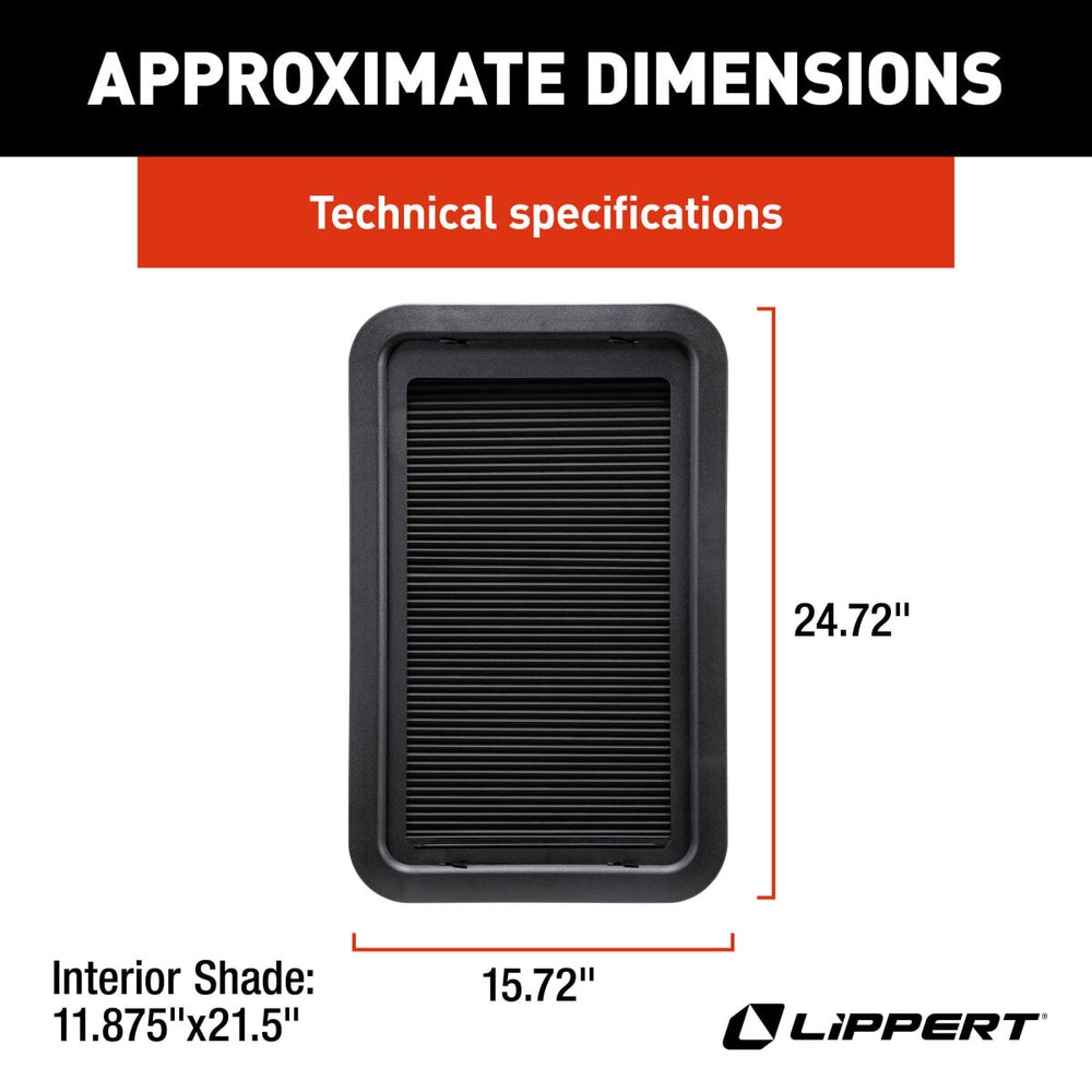 Integrated RV door window with insulated EcoCell cellular shade