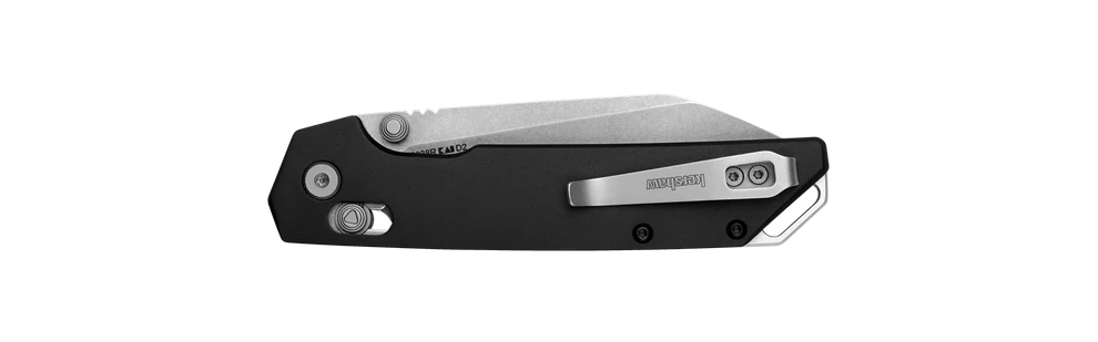 it includes a DuraLock mechanism, manual KVT ball-bearing opening with thumb studs, and durable D2 tool steel construction.