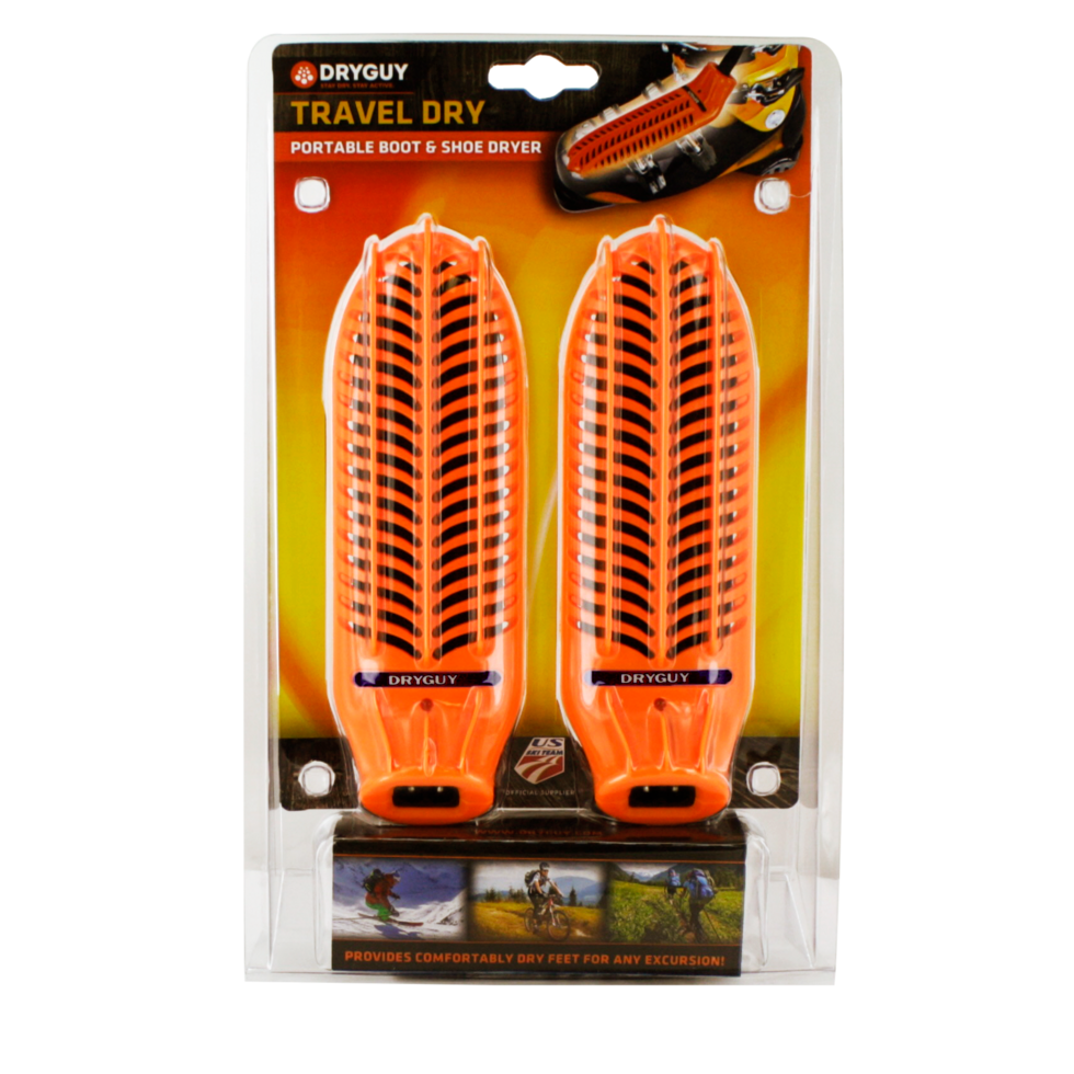 Travel Dry convection dryer safe for footwear liners and footbeds