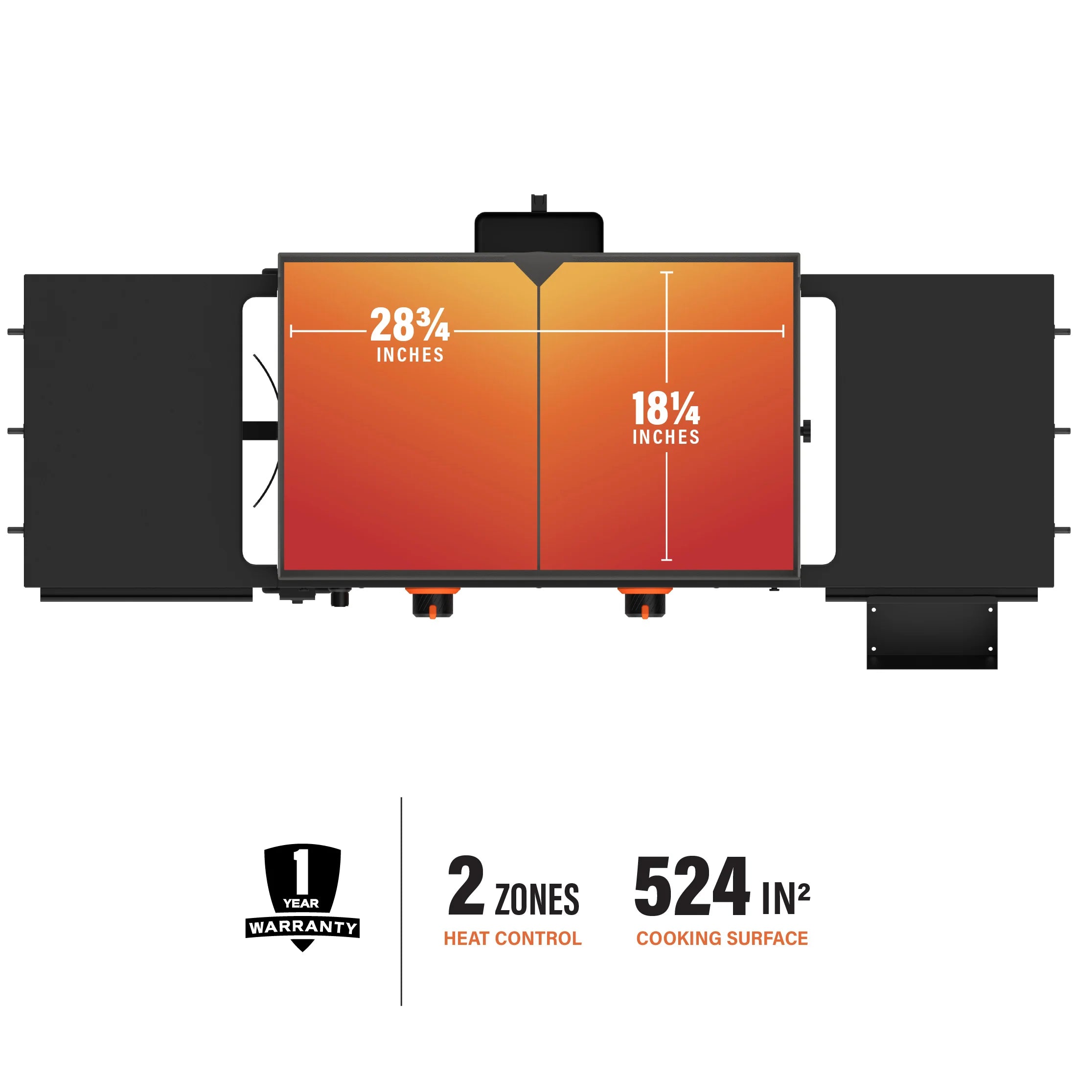 Blackstone BAR system with accessory bin for customizable storage on side shelves