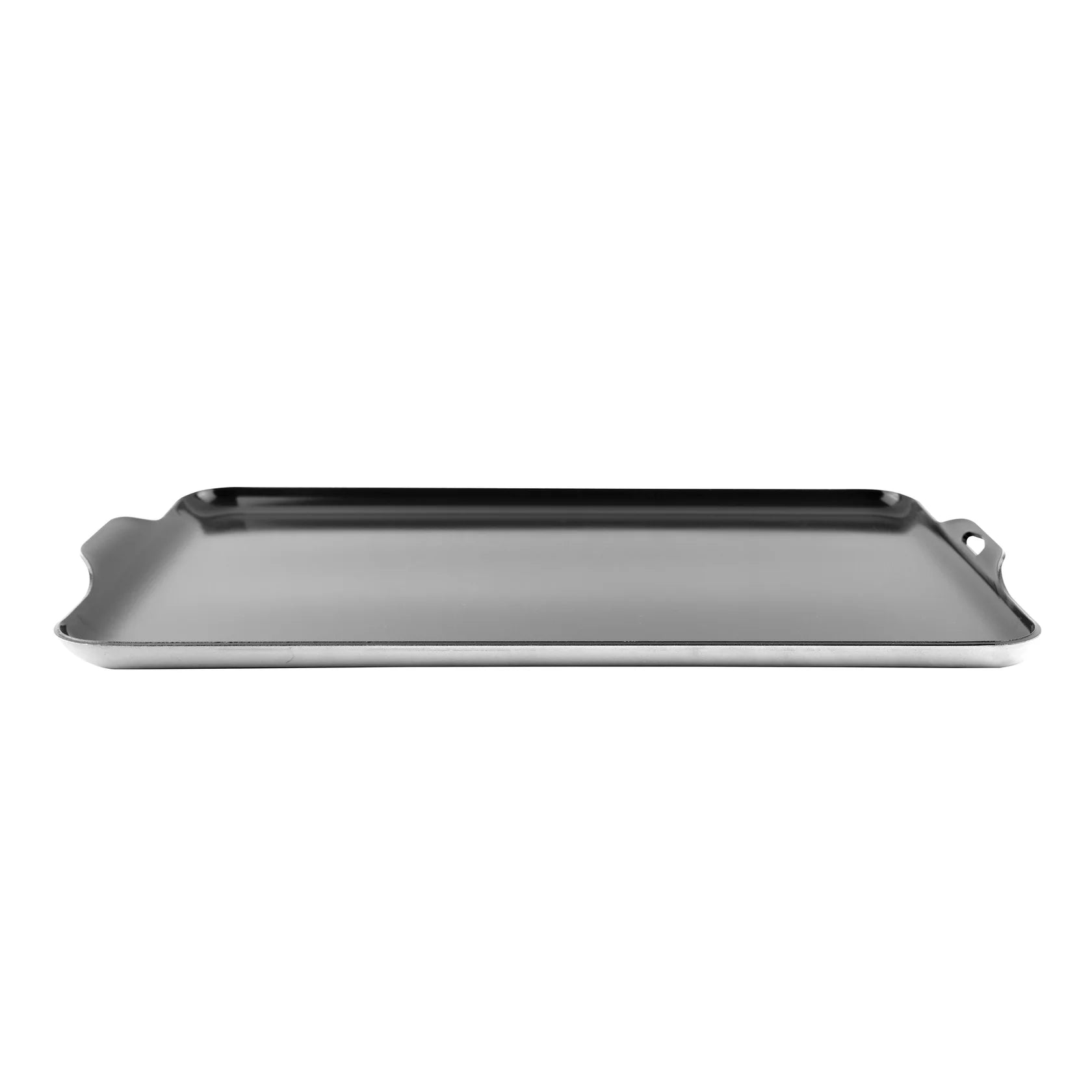 Outdoor camp stove griddle plate with durable ceramic coating, ideal for breakfast cooking and searing meats and vegetables