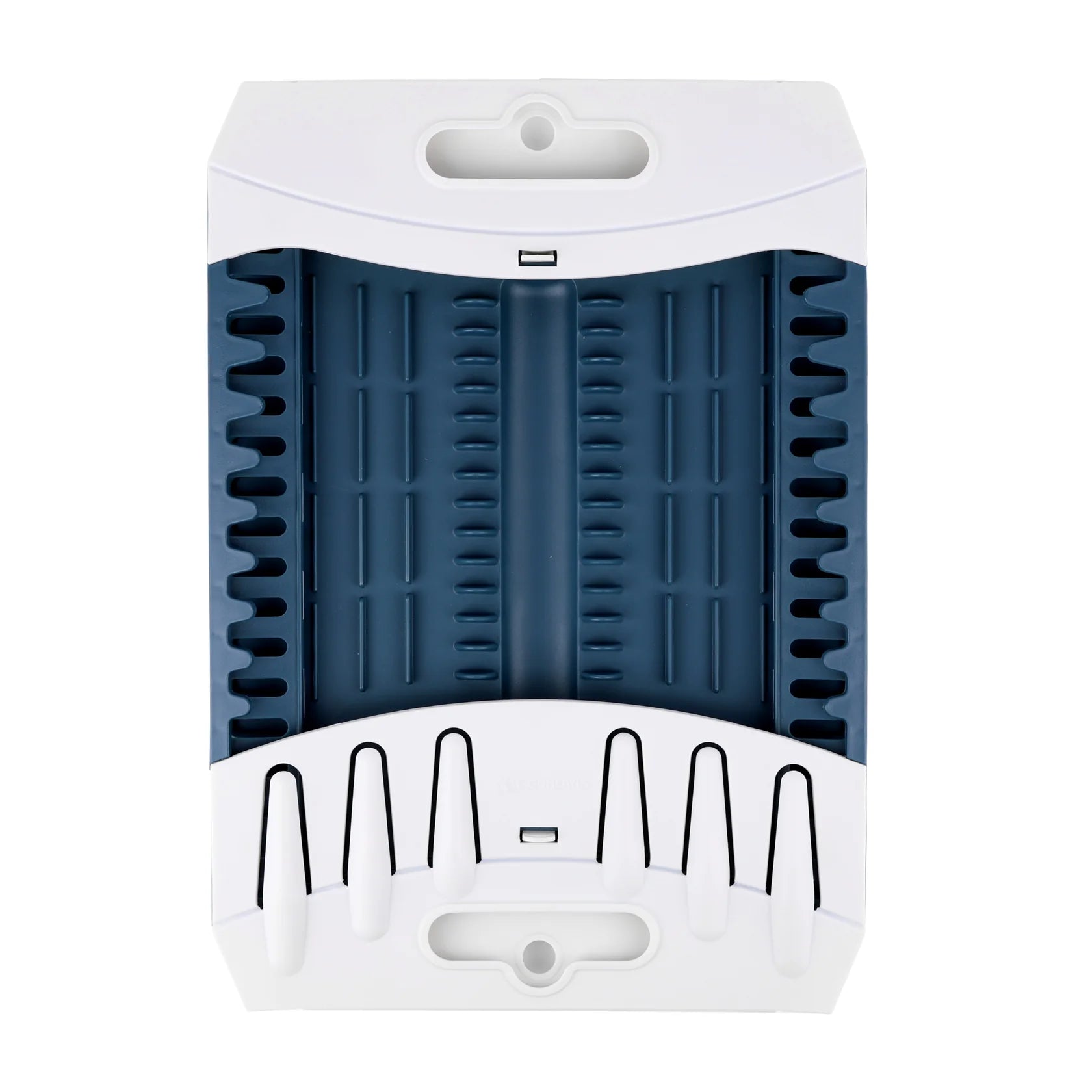 Lightweight folding dish rack for camping and cabins, dishwasher-safe design with slots for dishes and cups