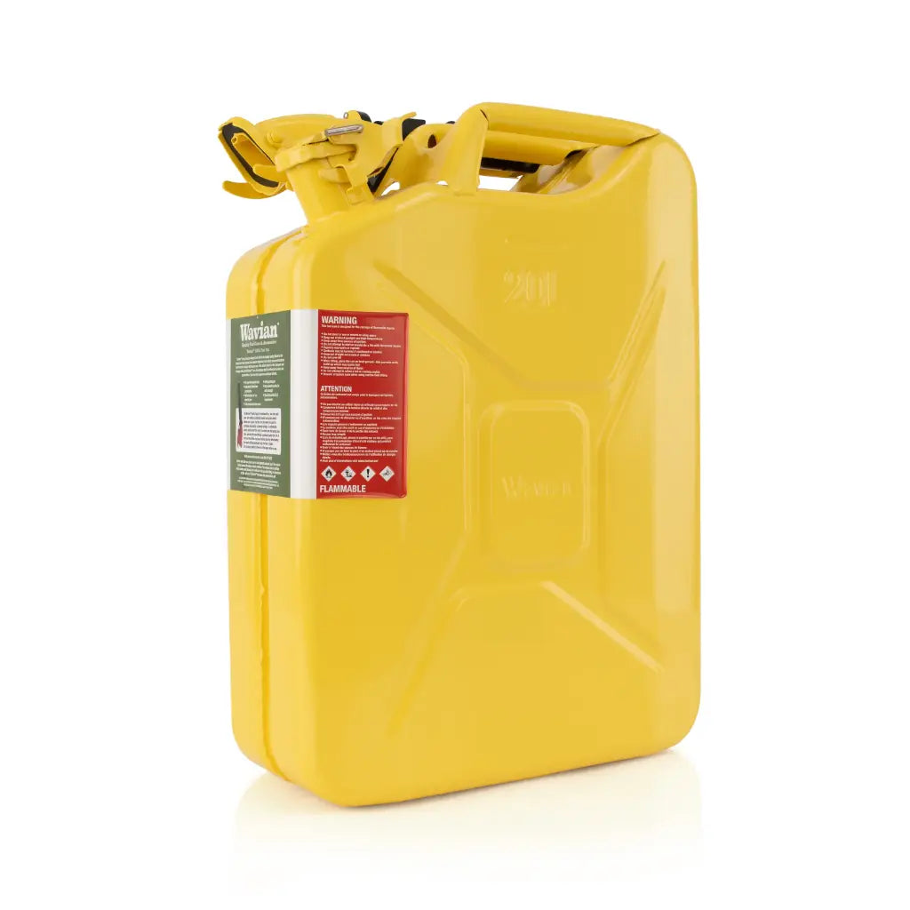 Wavian 20L yellow steel fuel jerry can for diesel