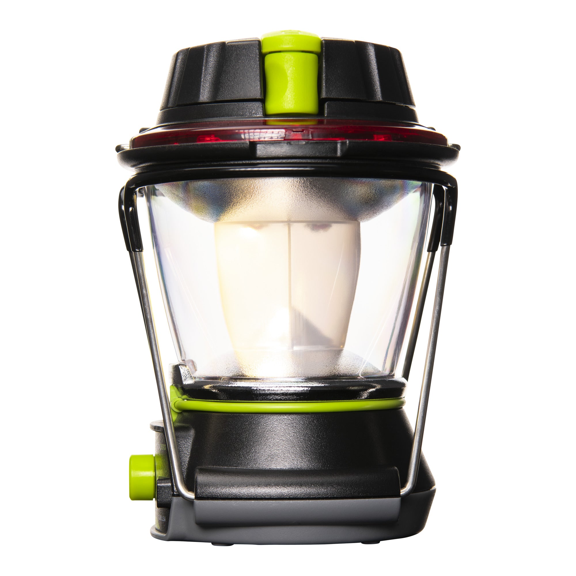 Multi-directional adjustable LED lantern with USB input and hand crank emergency power