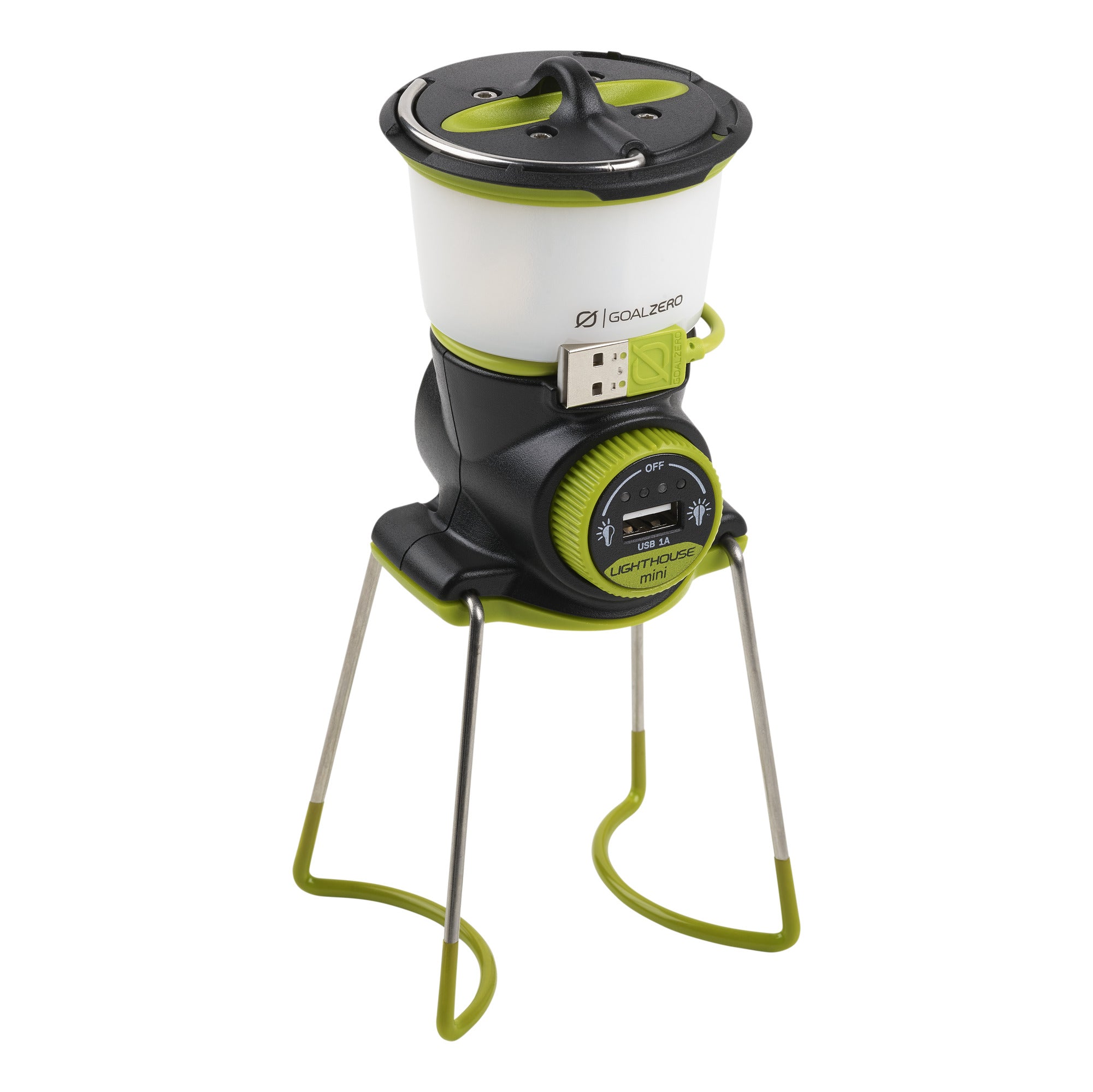 Goal Zero Lighthouse Mini compact LED lantern with magnetic base and hook