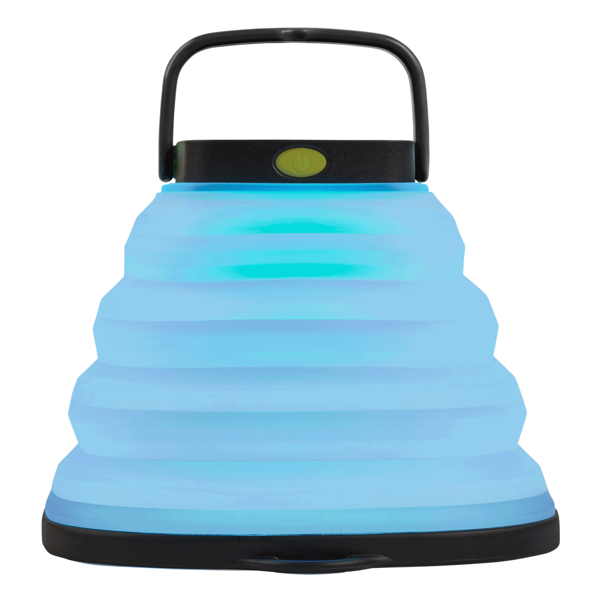 Compact pop-up lantern that collapses to half an inch for easy storage