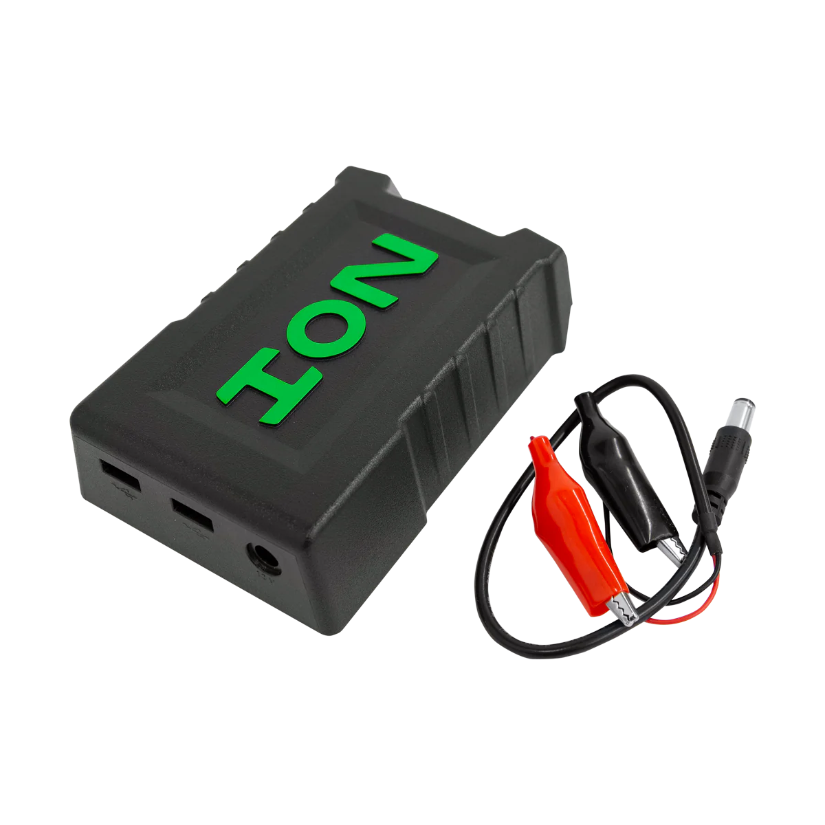 ION USB and 12V adapter attached to 40V Gen 1 battery for charging devices