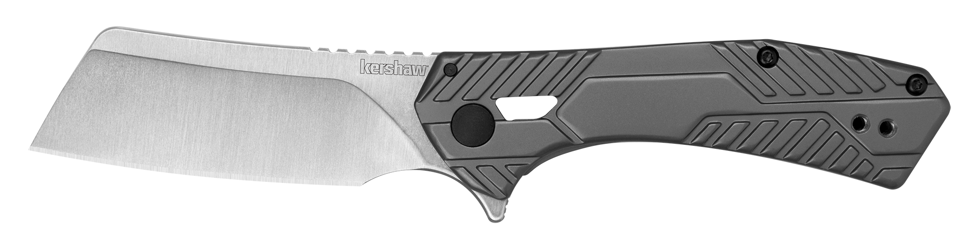 Kershaw Static cleaver-style pocketknife with 2.9-inch 8Cr13MoV satin blade