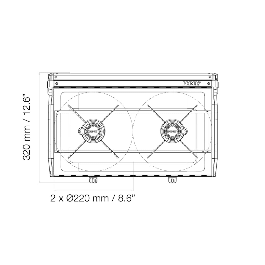 Stainless steel internal pot supports over high-performance 10,200 BTU flame, providing even heat for outdoor cooking.