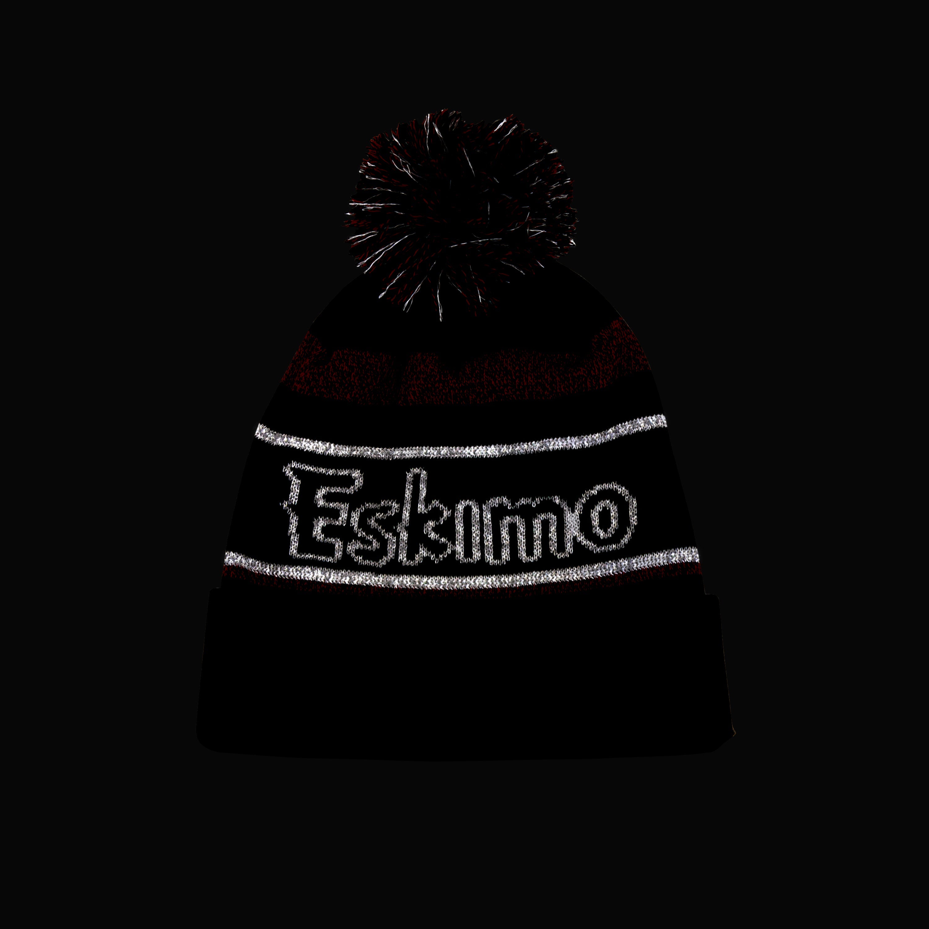 Folded cuff knit beanie hat with soft fleece interior for warmth