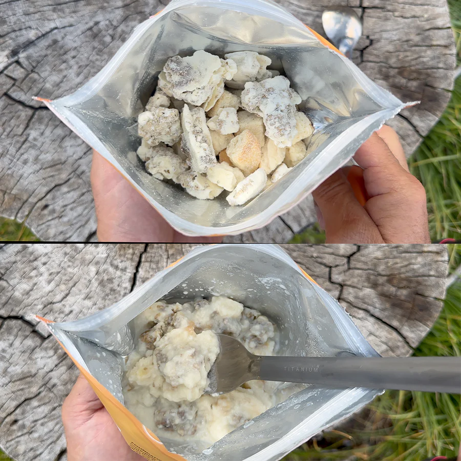 FOUNDATION Outdoors freeze-dried biscuits and sausage gravy meal pouch