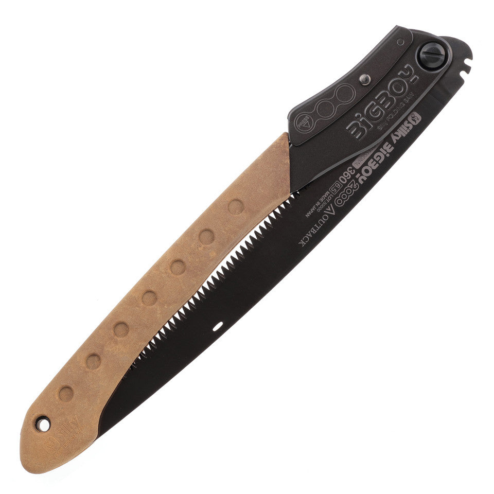Whether you're in the backcountry or processing game in the field, this premium hand saw delivers unmatched control with its arbor composite grip and Mirai-Me cutting angles.