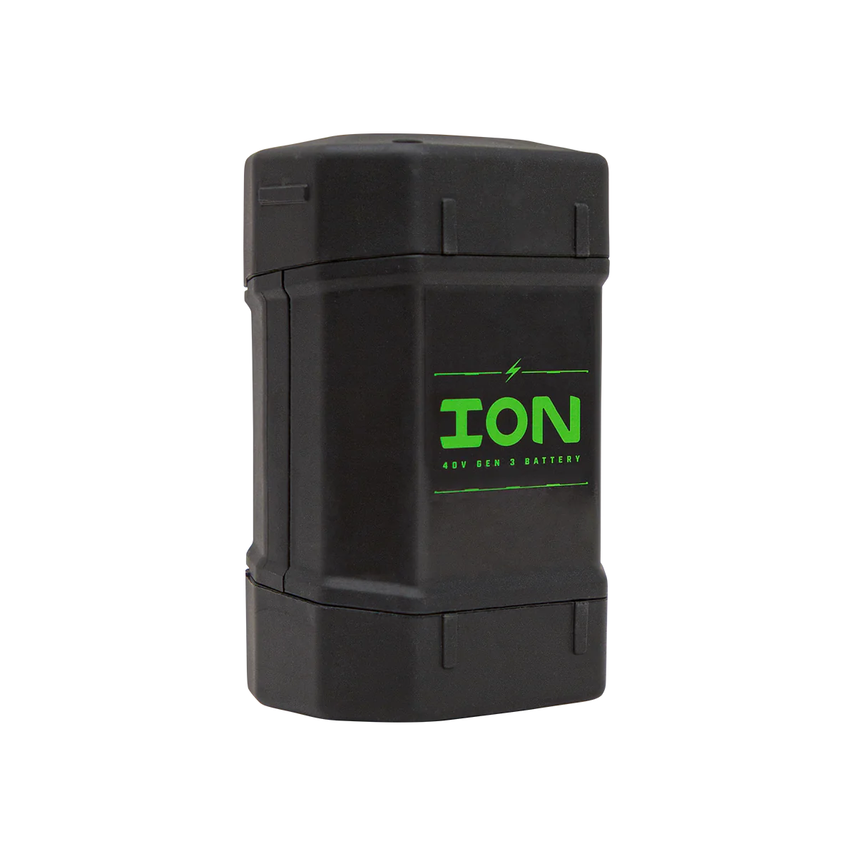 ION 4Ah Gen 3 lithium-ion battery with 40V MAX power for cold-weather performance.