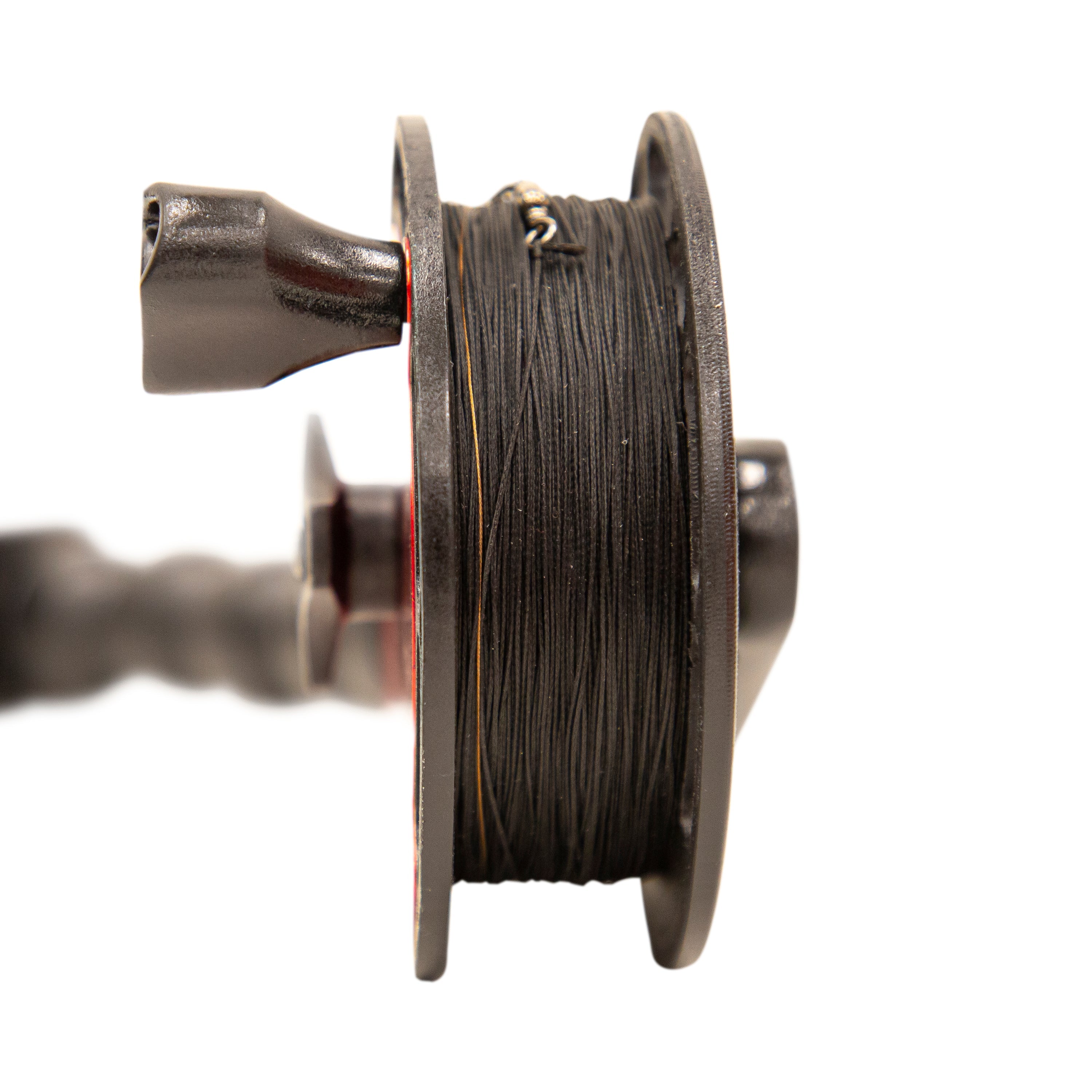 E-Hub Rattle Reel with drag tension knob allowing precise control of line resistance