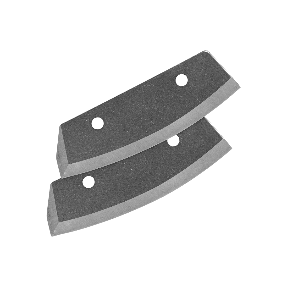 Close-up of aggressive multi-edge design on Eskimo Turbo auger blades for re-drilling old ice holes