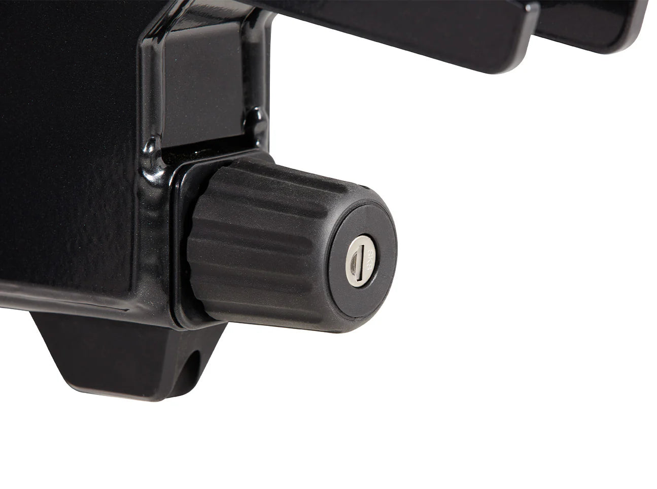 V-shaped tray design for easy roll-on bike loading.