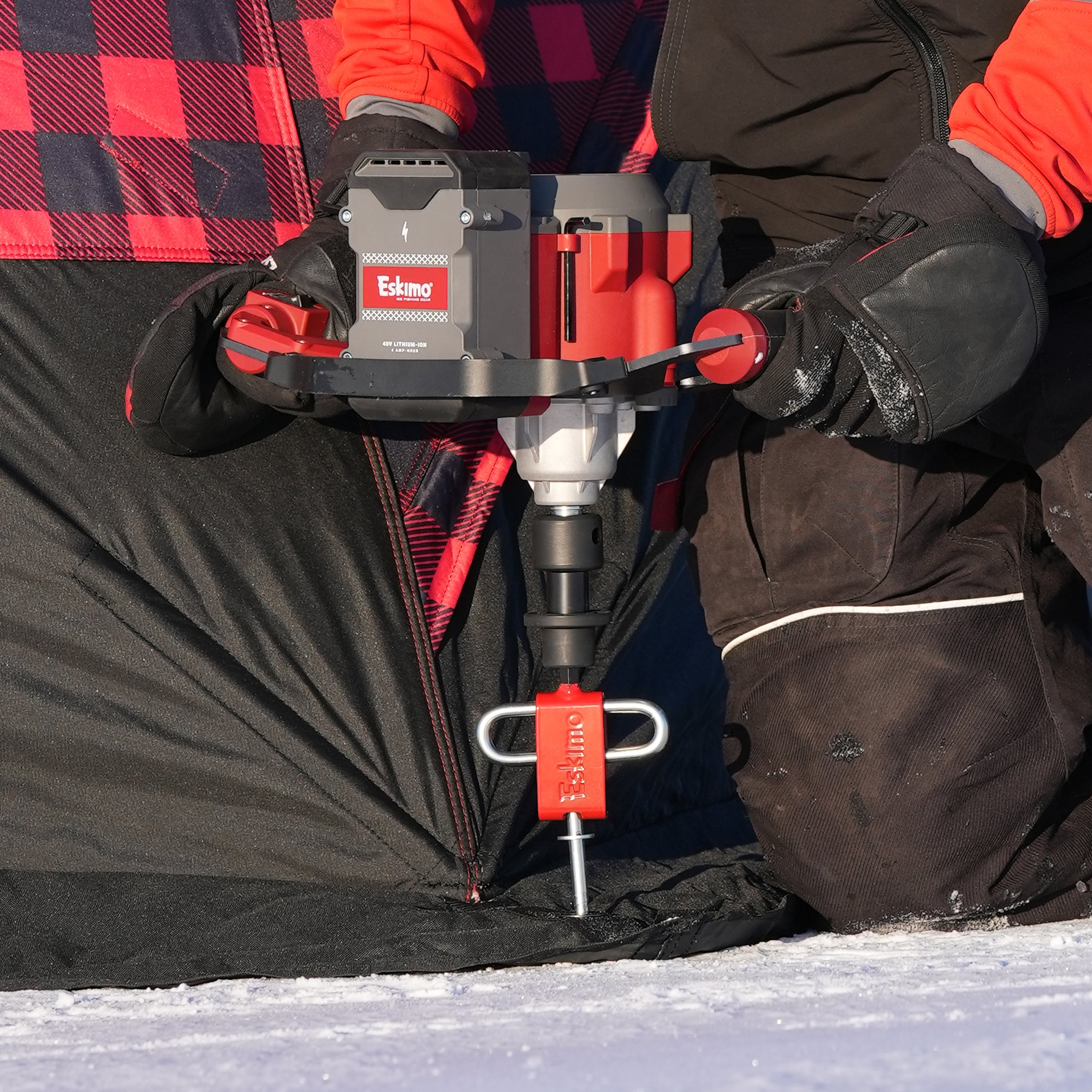 Compatibility chart for Eskimo Quick Connect Kit models #42494 and #43409 with E40 auger types