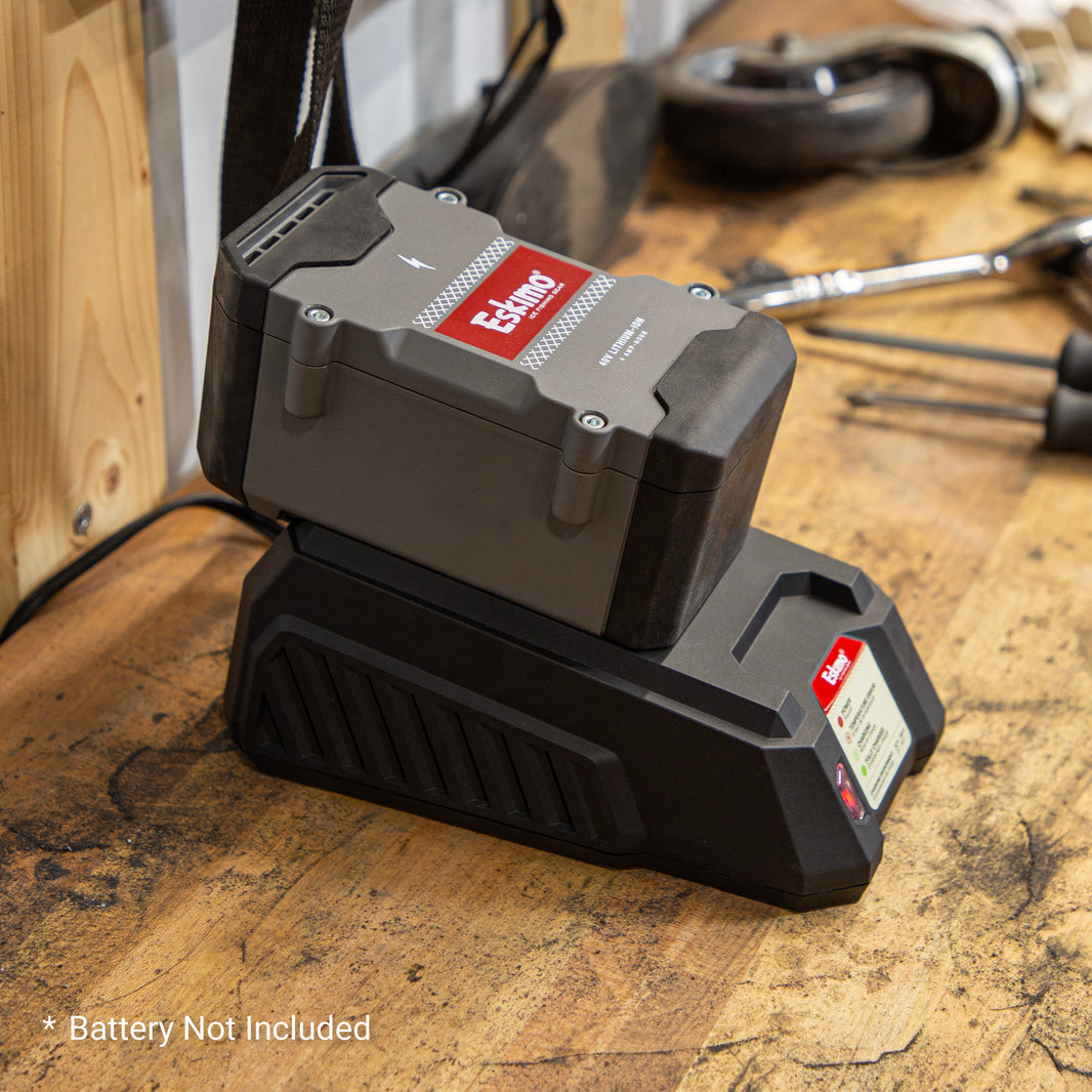 Standard E40 Auger Battery Charger with Auto Shut-off and Charge Status Indicator Light