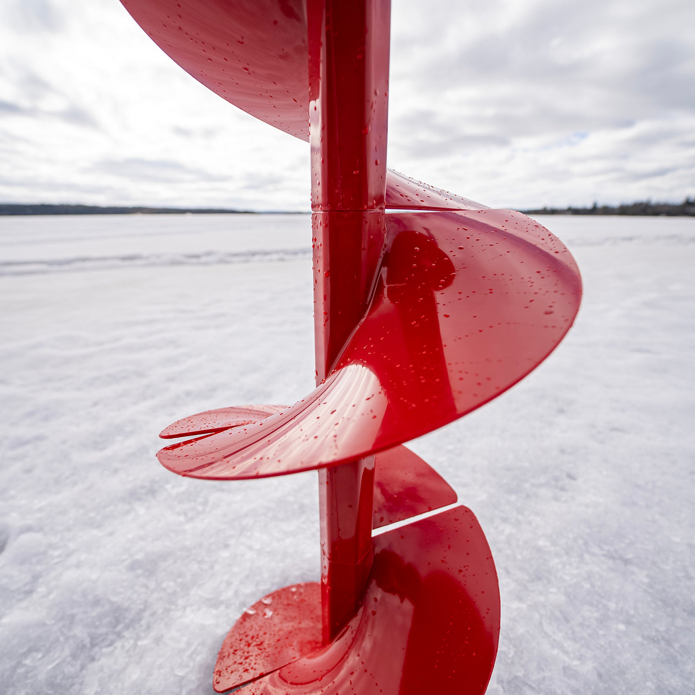 Centering point on 8-inch Turbo Pistol Bit 2.0 auger helps keep bit stable during initial cut