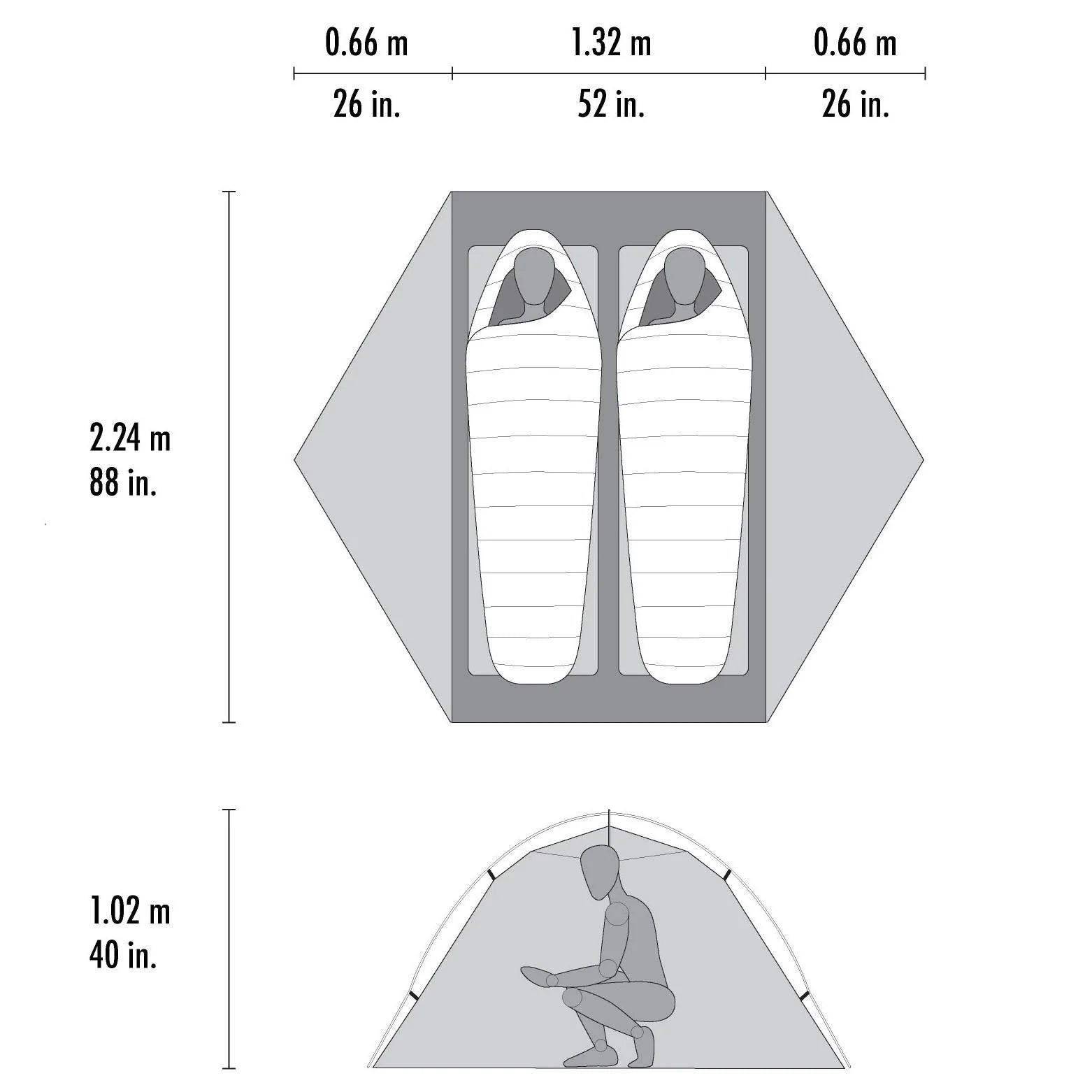MSR Hubba Hubba LT 2 tent for kayak camping and outdoor adventures