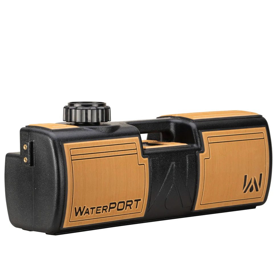 User applying the EVA wrap to the 4 Gallon Day Tank with precision