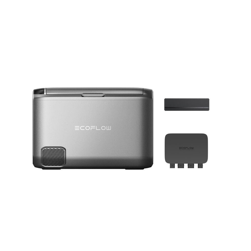 EcoFlow 500W Alternator Charger front view with compact DC charging design